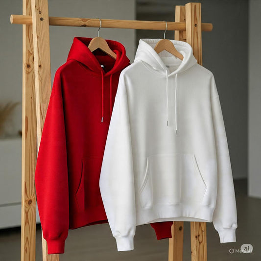 Combo of two Stylish Unisex solid Hoodies best for winters