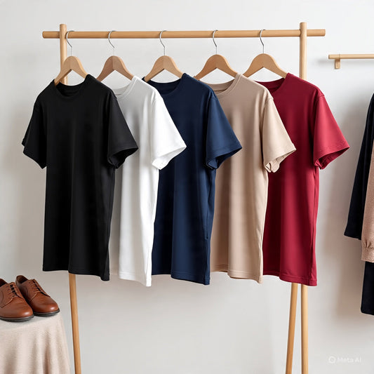 Plain Tshirts Combo (Pack of 5)
