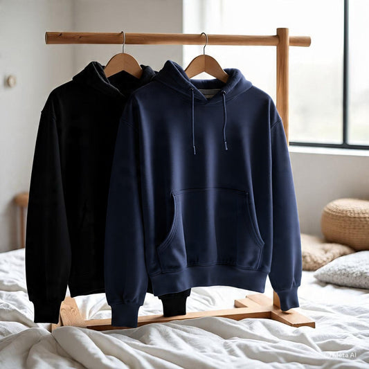 Combo of two Stylish Unisex solid Hoodies best for winters
