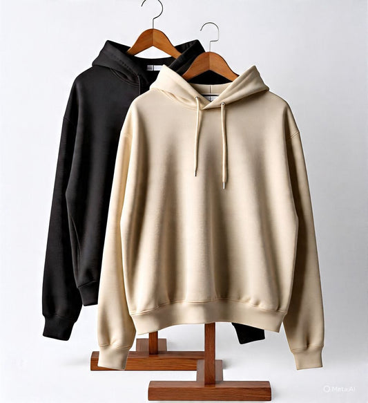Combo of two Stylish Unisex solid Hoodies best for winters