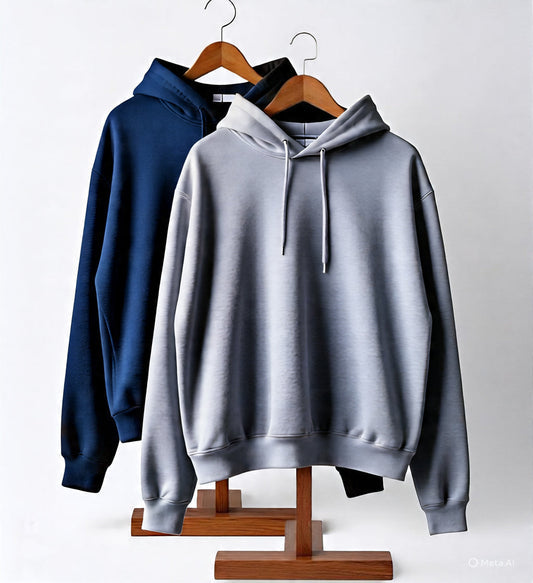 Combo of two Stylish Unisex solid Hoodies best for winters