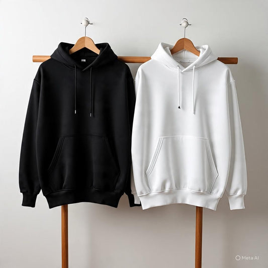 Combo of two Stylish Unisex solid Hoodies best for winters