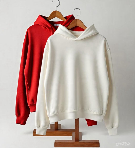 Combo of two Stylish Unisex solid Hoodies best for winters
