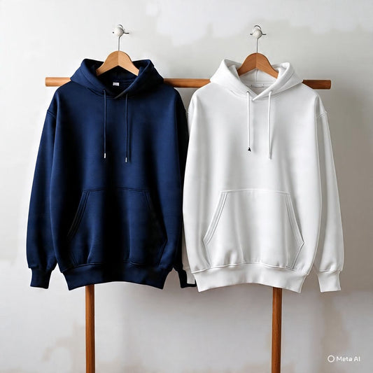 Combo of two Stylish Unisex solid Hoodies best for winters