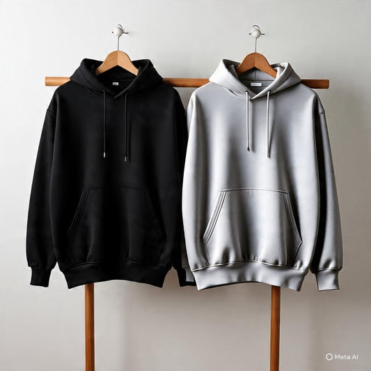Combo of two Stylish Unisex solid Hoodies best for winters