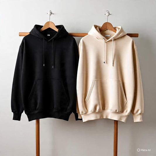 Combo of two Stylish Unisex solid Hoodies best for winters