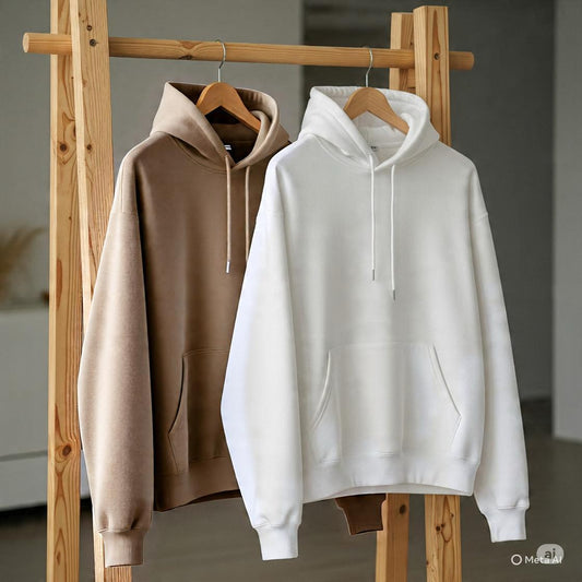 Combo of two Stylish Unisex solid Hoodies best for winters